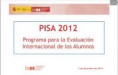 Informe PISA 2012